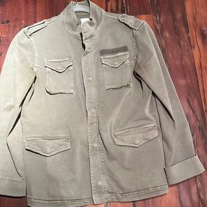 Anine Bing green military jacket in olive green